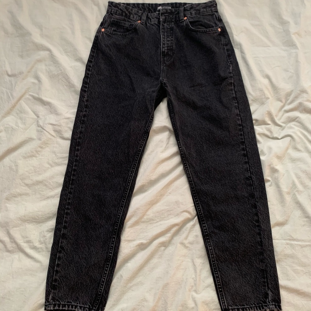 Zara Black Mom Jeans